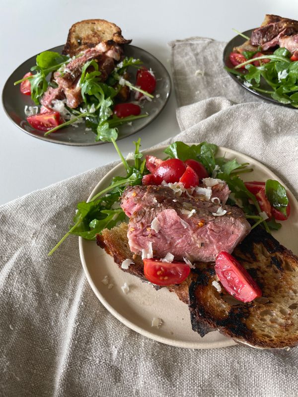 Steak-Bruschetta